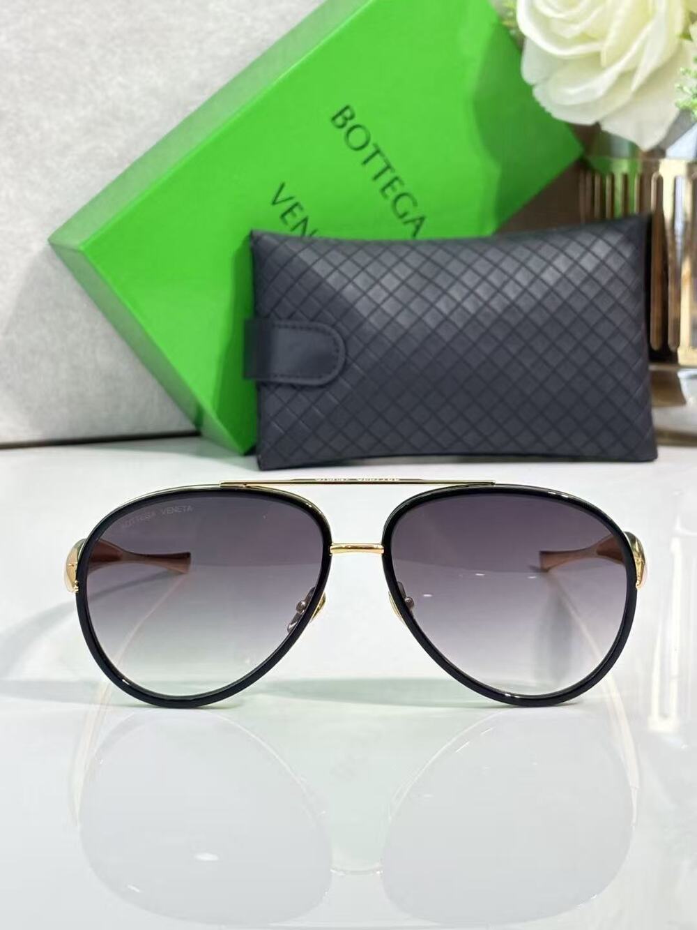 Bottega Veneta yellow sunglasses